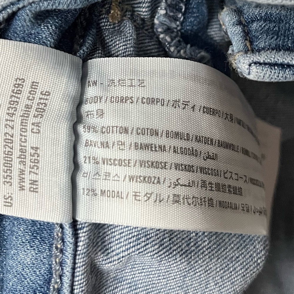Hollister High Rise Jean Leggings Distressed Jegging Jeans Blue Size 7R, w28 - Picture 4 of 6